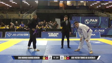 Jose Victor Torres De Oliveira R vs Erik Rodrigo Barros Benson 2026 Pan Jiu Jitsu IBJJF Championship