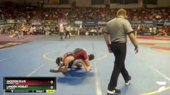 D 1 144 lbs Cons. Round 3 - Landen Noblet, St. Paul`s vs Jackson Ellis, Central - B.R.