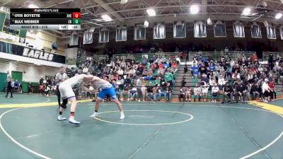175 lbs 7th Place Match - Otis Boyette, Xenia High School vs Max Weimer, Springboro
