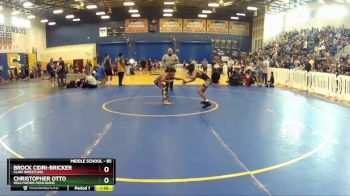 85 lbs Round 5 - Christopher Otto, Hollywood Hooligans vs Brock Cidri-Bricker, Claw Wrestling