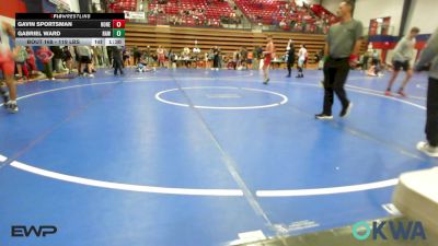 119 lbs Semifinal - Gavin Sportsman, Honey Badgers Wrestling Club vs Gabriel Ward, Raw Wrestling Club