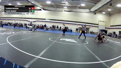 133 lbs 7th Place Match - Alex Russo, Cornerstone University vs Aaron Wilson, Rochester Christian