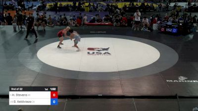 138 lbs Rnd Of 32 - Hunter Stevens, WI vs Diego Valdiviezo, CA