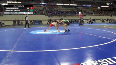 125 lbs Semifinal - Jakason Burks, Central Mo. vs Anthony Aniciete, Tiffin