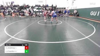 285 lbs Quarterfinal - Endrit Brahimaj, Bethel vs Joe Fuccillo, Brookfield/Shepaug