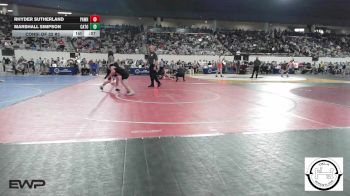 105 lbs Consi Of 32 #2 - Rhyder Sutherland, Pawhuska Huskies JH vs Marshall Simpson, Catoosa Wrestling