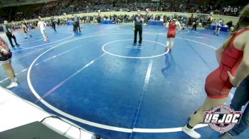 100 lbs Quarterfinal - Lauren McHam, Maverick Elite Wrestling vs Jaeden Wheeler, Chickasha Youth Wrestling