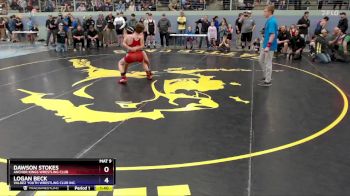 136 lbs Round 1 - Logan Beck, Valdez Youth Wrestling Club Inc. vs Dawson Stokes, Anchor Kings Wrestling Club