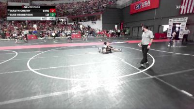 70 lbs Cons. Round 3 - Luke Henderson, LAW vs Jaxsyn Cherry, Wilmot Jr. Panthers Wrestling Club
