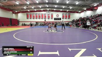 125 lbs 1st Place Match - Zane Cerda, Fresno City College vs Julian Sanchez, Menlo NWCA