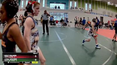 76 lbs Round 4 (6 Team) - Lyon Holmes, BHWC Dirt Divers vs Kolt Palmer, Misfits United