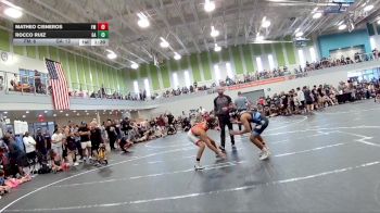 132 lbs Round 5 (6 Team) - Rocco Ruiz, Gladiator Alliance vs Matheo Cisneros, Funky Monkey