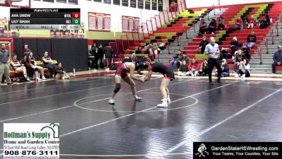 120 lbs Round 1 (4 Team) - Lily Shah, Hillsborough vs Ava Drew, Mount Olive/Randolph