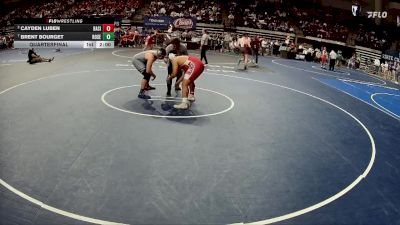 D 3 215 lbs Quarterfinal - Brent Bourget, Rosepine vs Cayden Luben, Basile