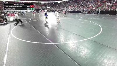 D3-150 lbs Cons. Semi - Jacob Dannenberg, Mineral Point vs Luke Hartz, Johnson Creek