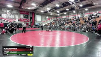 105 lbs Semifinal - Kailey Salazar, Selma vs Alicia Serratos, Santa Ana