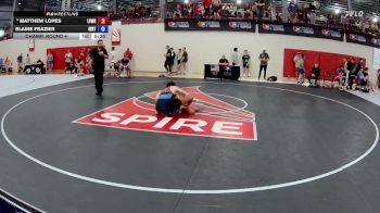 61 kg Champ. Round 4 - Matthew Lopes, Lehigh Valley Wrestling RTC vs Blaine Frazier, Indiana RTC