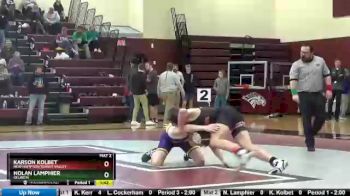 145 lbs Quarterfinal - Nolan Lamphier, Oelwein vs Karson Kolbet, New Hampton/Turkey Valley