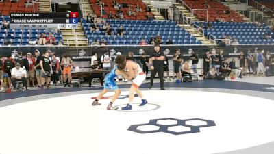 106 lbs Cons. Rd Of 16 - Esaias Koethe, Iowa vs Chase VanPortfliet, Michigan