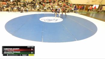 165 lbs Cons. Round 2 - Christian Gilbert, Carthage College vs Brandon Peckham, UW-Stevens Point