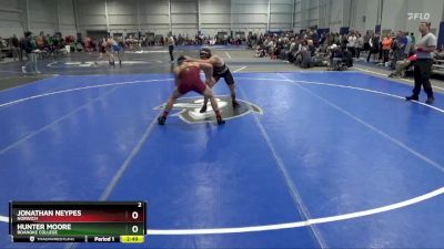 165 lbs Champ. Round 2 - Jonathan Neypes, Norwich vs Hunter Moore, Roanoke College