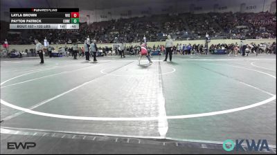 125 lbs Consolation - Layla Brown, Viking Wrestling Club vs Payton Patrick, Coweta Tiger Wrestling