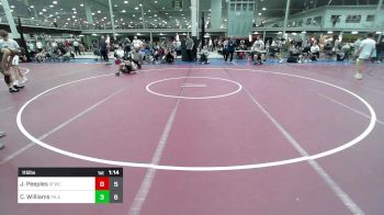 115 lbs Quarterfinal - Jackson Peeples, Sly Fox Wrestling Club Gray vs Chase Williams, PA Alliance Blue