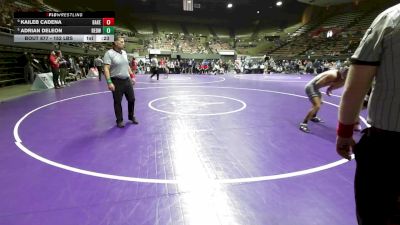 152 lbs 5th Place - Kaileb Cadena, Bakersfield Christian High School vs Adrian DeLeon, Redwood