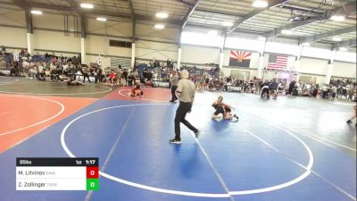 85 lbs Quarterfinal - Maxim Litvinov, Savage House WC vs Zade Zollinger, Thorobred WC