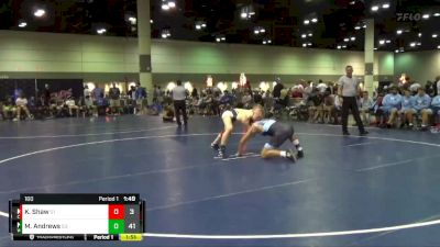 160 lbs Round 4 (6 Team) - Kaden Shaw, Coastline Tidal Wave vs Macullach Andrews, Wellington - Comm 1