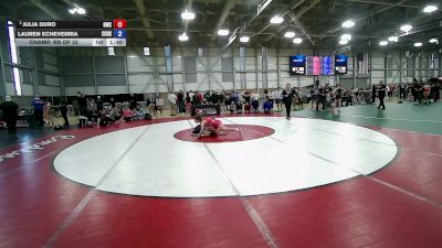 50 kg Champ. Rd Of 32 - Julia Duro, Hammer Wrestling Club vs Lauren Echeverria, Crook County High School Wrestling
