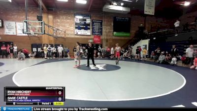 106 lbs Quarterfinal - Ryan Hirchert, Nampa High Bulldogs vs Gage Castle, Twin Falls High School Wrestli