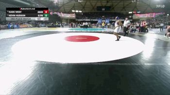 Boys 2A 285 lbs 3rd Place Match - Kade West, Anacortes vs Kevin Hudson, Olympic