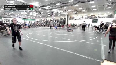 85 lbs Round 3 - Hudson Beisell, Flat Earth Wrestling Club vs Jax Kiethline, Fort Zumwalt
