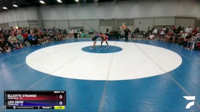 127 lbs Placement Matches (8 Team) - Elliotte Strange, Texas Red vs Lexi Dean, Tennessee