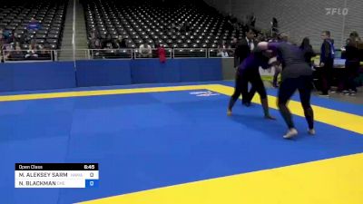MARCINA ALEKSEY SARMENTO vs NIA BLACKMAN 2022 Pan IBJJF Jiu-Jitsu No-Gi Championship