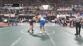 A - 285 lbs Cons. Semi - Thor Fulgham, Sidney / Fairview vs Tommy Lewis, Havre