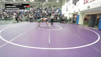 Boys 157 lbs Cons. Round 1 - James Lundell, Sequoia Boys vs Messiah Gonzalez, Live Oak Boys