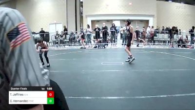 89 lbs Quarterfinal - Tyler Jeffries, Elk Grove Wr Ac vs Charlie Hernandez, Federal Way Spartans