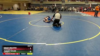 85 lbs Quarterfinals (8 Team) - Grady Braaten, Minnewaska vs Parker Taylor, Hastings