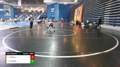 110 lbs Cons. Round 4 - Zoey Diedel, Lehighton Area vs Isabella Power, High Point Regional