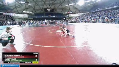 63 lbs Champ. Round 1 - Jaime Tovar, Tri-Town Bullyz Wrestling vs Nolan Bonnifield, Team Scorpion Wrestling Club