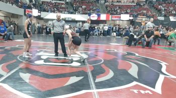 G - 120 lbs Champ. Round 2 - Bryleigh Larson, Manhattan (Girls) vs McKenna Caplette, Havre (Girls)