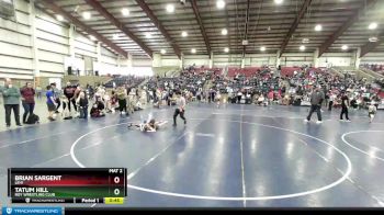 58 lbs Semifinal - Brian Sargent, Lehi vs Tatum Hill, Roy Wrestling Club