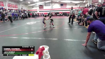 45-50 lbs Round 1 - Gabriel Chambers, Pleasant Hill Youth Wrestling vs Jace Dunkle, Excelsior Springs