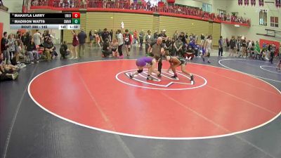 145 lbs Quarterfinal - Madison Watts, Sumner vs Makayla Larry, Union