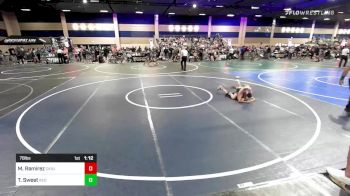 78 lbs Quarterfinal - Mark Ramirez, Cvbjj vs Tyler Sweet, Red Wave WC