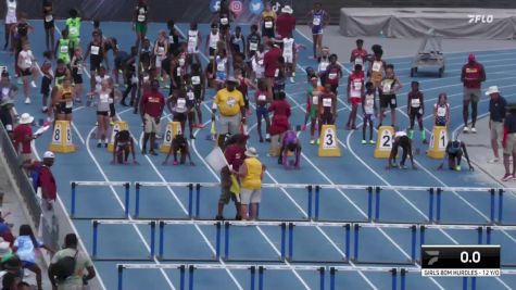 Youth Girls' 100m Hurdles Championship, Semi-Finals 6 - Age 12