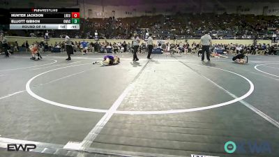 85 lbs Round Of 16 - Hunter Jackson, Locust Grove Youth Wrestling vs Elliott Gibson, Owasso Takedown Club