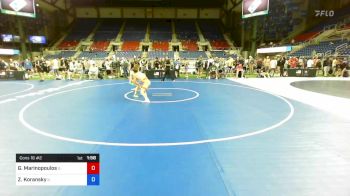 126 lbs Cons 16 #2 - George Marinopoulos, Illinois vs Zev Koransky, Illinois